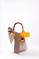 Jeloux-Sapphire Bamboo Akrilik Şeffaf Tasarım Makyaj Çantası 20cm X 10cm X 20cm-El Çantası-2-Milagron.com