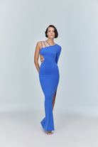 Jendue-Aurora One Shoulder Maxi Dress-Elbise-1-Milagron.com