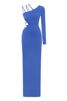 Jendue-Aurora One Shoulder Maxi Dress-Elbise-4-Milagron.com
