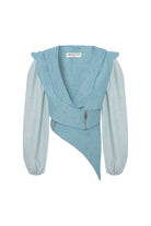 Jendue-Belinda Denim Vest Or Jacket-Ceket-3-Milagron.com