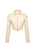 Jendue-Chaby Cut Out Shoulder Jacket-Ceket-3-Milagron.com