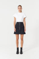 Jendue-Chaby Mini Skirt Deep Blue-Etek-1-Milagron.com
