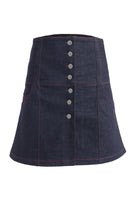 Jendue-Chaby Mini Skirt Deep Blue-Etek-3-Milagron.com