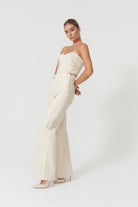 Jendue-Chaby Wide Leg Pants-Kot Pantolon-1-Milagron.com