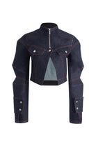 Jendue-Davidson Cropped Denim Jacket-Ceket-2-Milagron.com