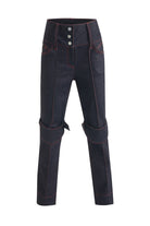 Jendue-Davidson Staight Leg Pants-Kot Pantolon-1-Milagron.com