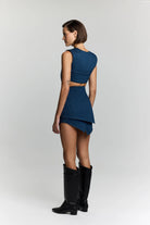 Jendue-Endless Line Denim Crop-Crop Top-3-Milagron.com