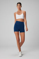Jerf-Aruba Toparlayıcı Mini Şort Lacivert-Tayt-3-Milagron.com