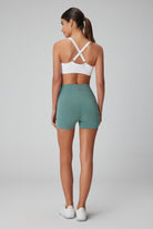 Jerf-Aruba Toparlayıcı Mini Şort Natural Yeşil-Tayt-4-Milagron.com