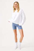 Jerf-Aura 7cm Modal Kısa Şort Mavi-Tayt-4-Milagron.com