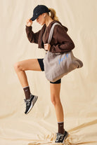 Jerf-Aura Aktif Yaşam Kanvas Çanta Açık Kahve-Omuz Çantası-3-Milagron.com