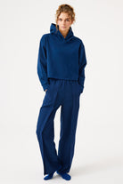 Jerf-Aura Casual Hoodie Lacivert-Sweatshirts & Hoodies-3-Milagron.com