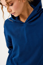 Jerf-Aura Casual Hoodie Lacivert-Sweatshirts & Hoodies-4-Milagron.com