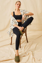 Jerf-Aura Çift Katlı Modal Bra Siyah-Spor Sütyeni-2-Milagron.com