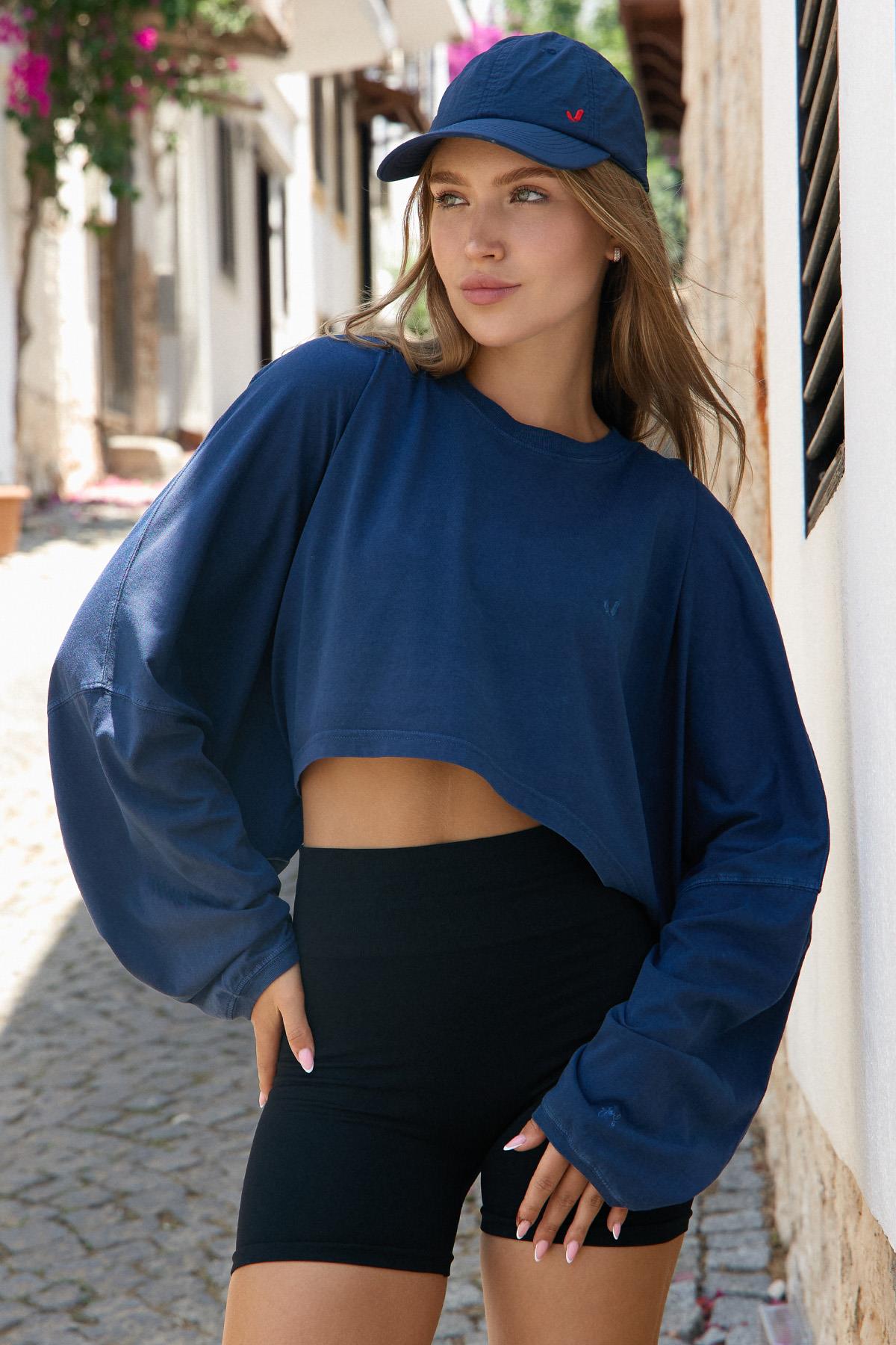 Jerf-Aura Crop Long Sleeve T-Shirt-T-Shirts-1-Milagron.com
