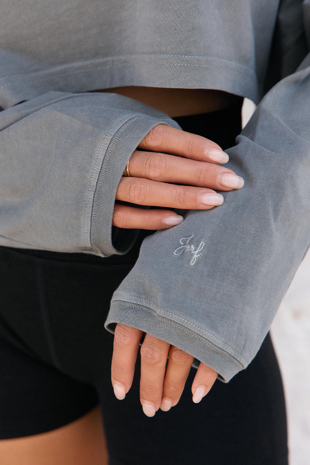 Jerf-Aura Crop Long Sleeve T-Shirt-T-Shirts-2-Milagron.com