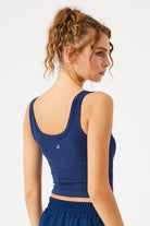 Jerf-Aura Kısa Boy Soft Atlet Lacivert-Spor Üstü-3-Milagron.com