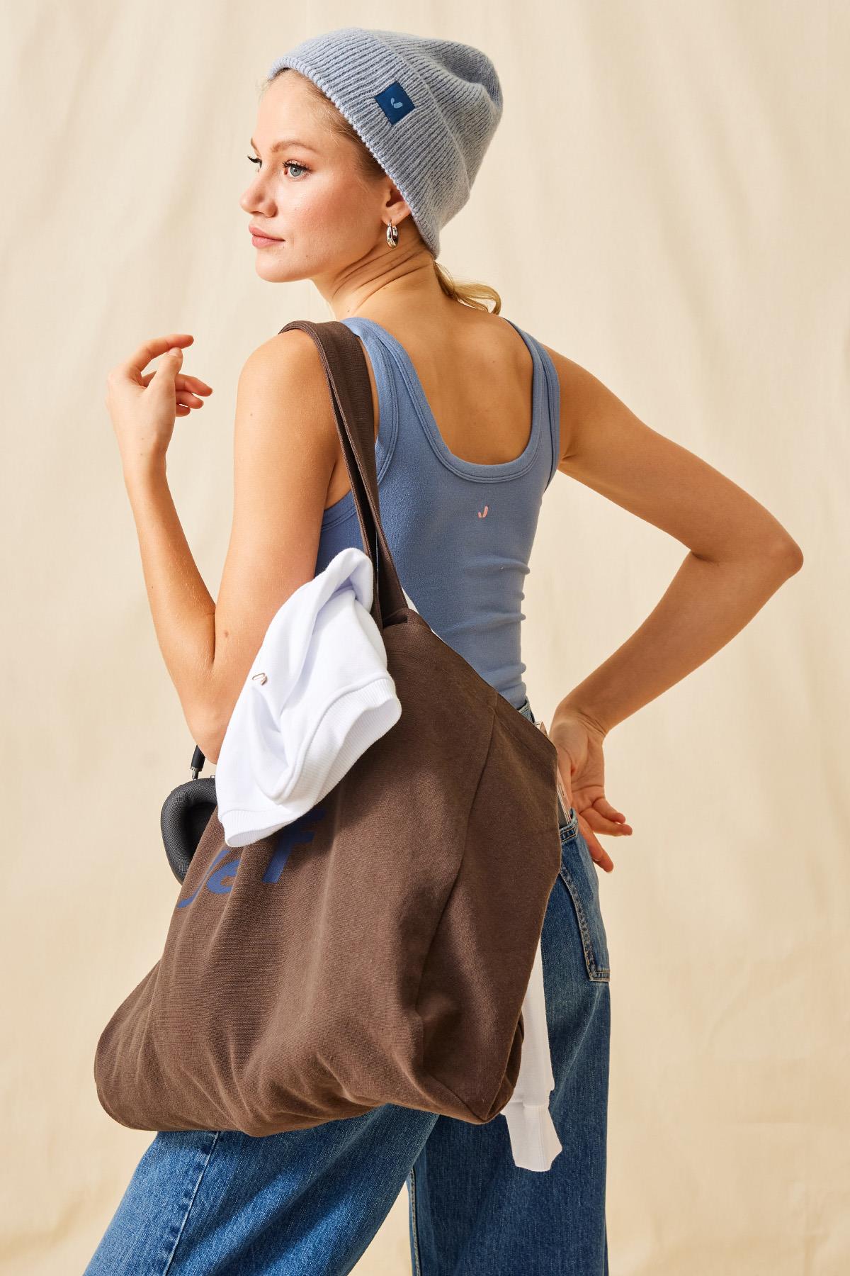 Jerf-Aura Kısa Boy Soft Atlet Mavi-Spor Üstü-2-Milagron.com