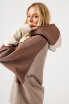 Jerf-Aura Oversize Sweatshirt Kahverengi-Sweatshirts & Hoodies-2-Milagron.com