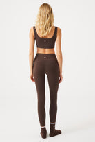 Jerf-Aura Yüksek Bel 7/8 Modal Tayt Koyu Kahve-Tayt-3-Milagron.com