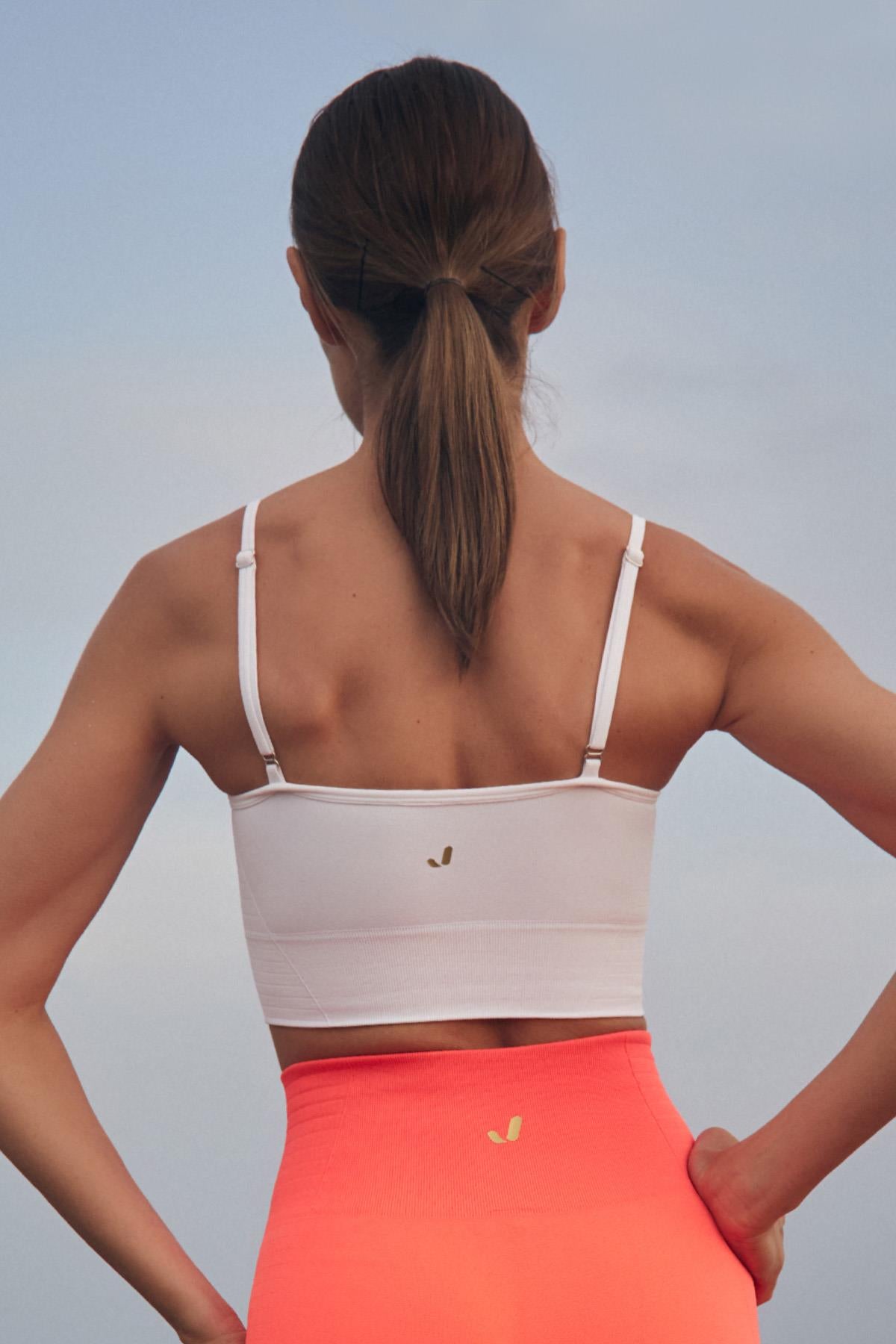 Jerf-Gela Ayar Askılı Sport Bra Beyaz-Spor Sütyeni-4-Milagron.com