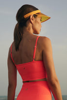 Jerf-Gela Ayar Askılı Sport Bra Neon Mercan-Spor Sütyeni-4-Milagron.com