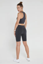 Jerf-Gela Şekillendirici Sport Biker Tayt Antrasit-Tayt-4-Milagron.com