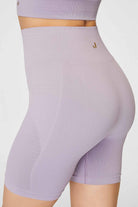 Jerf-Gela Şekillendirici Sport Biker Tayt Pastel Mor-Tayt-4-Milagron.com