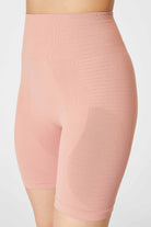 Jerf-Gela Şekillendirici Sport Biker Tayt Pastel Pembe-Tayt-2-Milagron.com