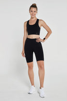 Jerf-Gela Şekillendirici Sport Biker Tayt Siyah-Tayt-2-Milagron.com