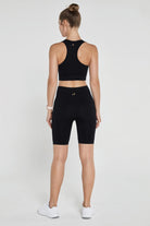 Jerf-Gela Şekillendirici Sport Biker Tayt Siyah-Tayt-4-Milagron.com