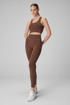 Jerf-Gela Yüksek Bel, Esnek Ve Toparlayıcı Spor Tayt Toprak-Tayt-1-Milagron.com