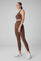 Jerf-Gela Yüksek Bel, Esnek Ve Toparlayıcı Spor Tayt Toprak-Tayt-3-Milagron.com