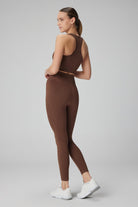 Jerf-Gela Yüksek Bel, Esnek Ve Toparlayıcı Spor Tayt Toprak-Tayt-4-Milagron.com