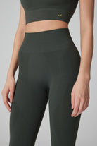 Jerf-Gela Yüksek Bel, Esnek Ve Toparlayıcı Spor Tayt Yeşil-Tayt-2-Milagron.com