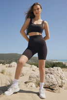 Jerf-Holly Petek Desenli Kaplı Bra Acı Kahve-Spor Sütyeni-4-Milagron.com