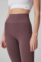 Jerf-Lily Desen Detaylı Şekillendirici Tayt Natural Kahve-Tayt-2-Milagron.com