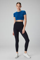 Jerf-Lily Desen Detaylı Şekillendirici Tayt Siyah-Tayt-3-Milagron.com