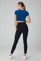 Jerf-Lily Desen Detaylı Şekillendirici Tayt Siyah-Tayt-4-Milagron.com