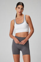 Jerf-Lucia Bra Beyaz Gri-Spor Sütyeni-3-Milagron.com