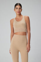 Jerf-Luz Sıkılaştırıcı & Kaplı Spor Sütyeni Bej-Spor Sütyeni-3-Milagron.com