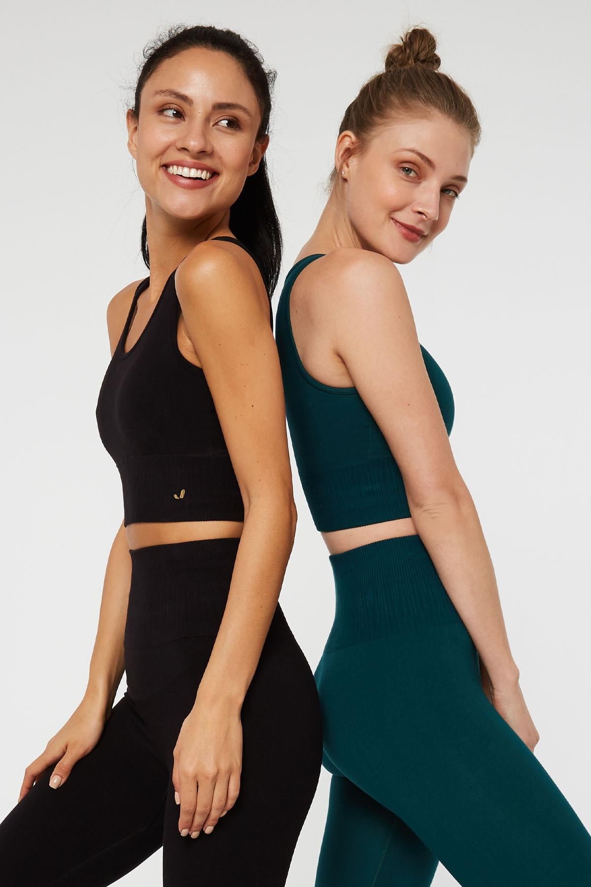 Jerf-Luz Sıkılaştırıcı & Kaplı Spor Sütyeni Yeşil-Spor Sütyeni-2-Milagron.com