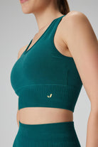 Jerf-Luz Sıkılaştırıcı & Kaplı Spor Sütyeni Yeşil-Spor Sütyeni-3-Milagron.com