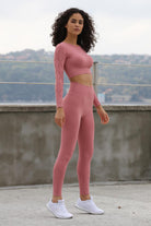 Jerf-Naples Tayt Econyl Pembe-Tayt-1-Milagron.com