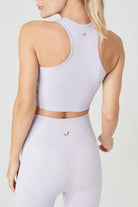 Jerf-Palmi Kendinden Desenli Yuvarlak Yaka Kaplı Bra Açık Mor-Spor Sütyeni-3-Milagron.com