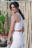 Jerf-Palmi Kendinden Desenli Yuvarlak Yaka Kaplı Bra Açık Pembe-Spor Sütyeni-1-Milagron.com