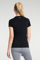 Jerf-Pasto Bisiklet Yaka Ultra Hafif T Shirt Siyah-T-shirt-4-Milagron.com