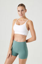 Jerf-Pine Ayarlanabilir İnce Askılı Bra Beyaz-Spor Sütyeni-2-Milagron.com