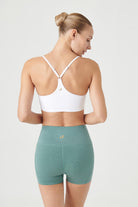 Jerf-Pine Ayarlanabilir İnce Askılı Bra Beyaz-Spor Sütyeni-3-Milagron.com