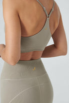 Jerf-Pine Ayarlanabilir İnce Askılı Bra Haki-Spor Sütyeni-4-Milagron.com